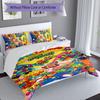 3pcs Superthings pattern bedding set duvet cover set includes duvet cover &pillowcases, perfect all season bedroom decoration & gift