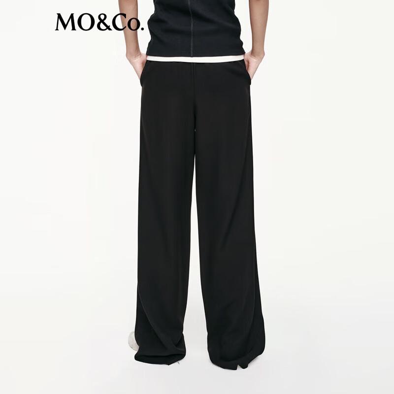 MO&Co. Women's Drape Wide-Leg Trousers