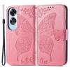 For Oppo A60 4G Case Butterfly Imprinted PU Leather Stand Wrist Strap Purse Phone Cover