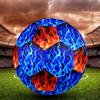 Ice and Fire Dragon Baseball Indoor Size 5 Soccer Ball Colorful Machine Stitched PVC Competition Ready Durable High-Bounce