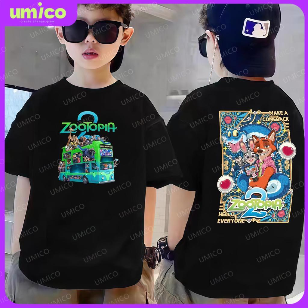 Children s T-shirt with Animal Cartoon Anime Rabbit Fox Pattern Comfortable T-shirt 150