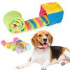 Interactive Snuffle Ball Toy Collapsible Food Hiding Bite-resistant Anxiety Relief Mental Stimulation Dog Pet Nose Blanket Toy