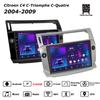 Android Car-Play Car Radio For Citroen C4 C-Triomphe C-Quatre 2004-2009 Multimedia Player Head Unit Stereo GPS Navigation BT WIFI,2+64GB