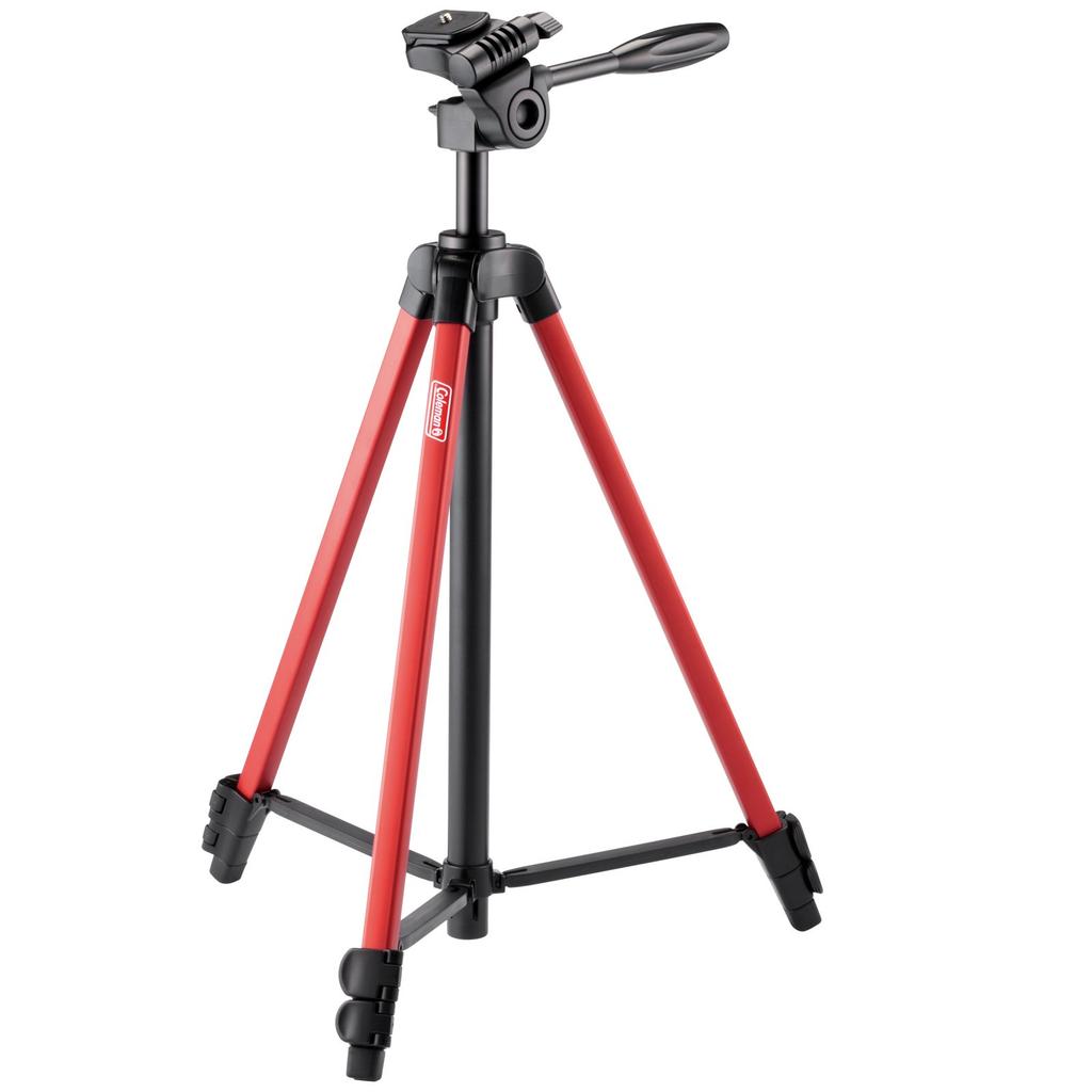 Velbon Coleman RED Family Lever 17mm Leg Quick Shoe Aluminum Red & CV-3 Tripod, 3-Section, Lock, Diameter, Compact, 3-Way Head, Compatible, Legs,