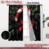 2pcs,Curtains Christmas Candy Cane Pinecone Bow (3) Contemporary Modern Curtains Machine Washable Fabric Curtains Decorations