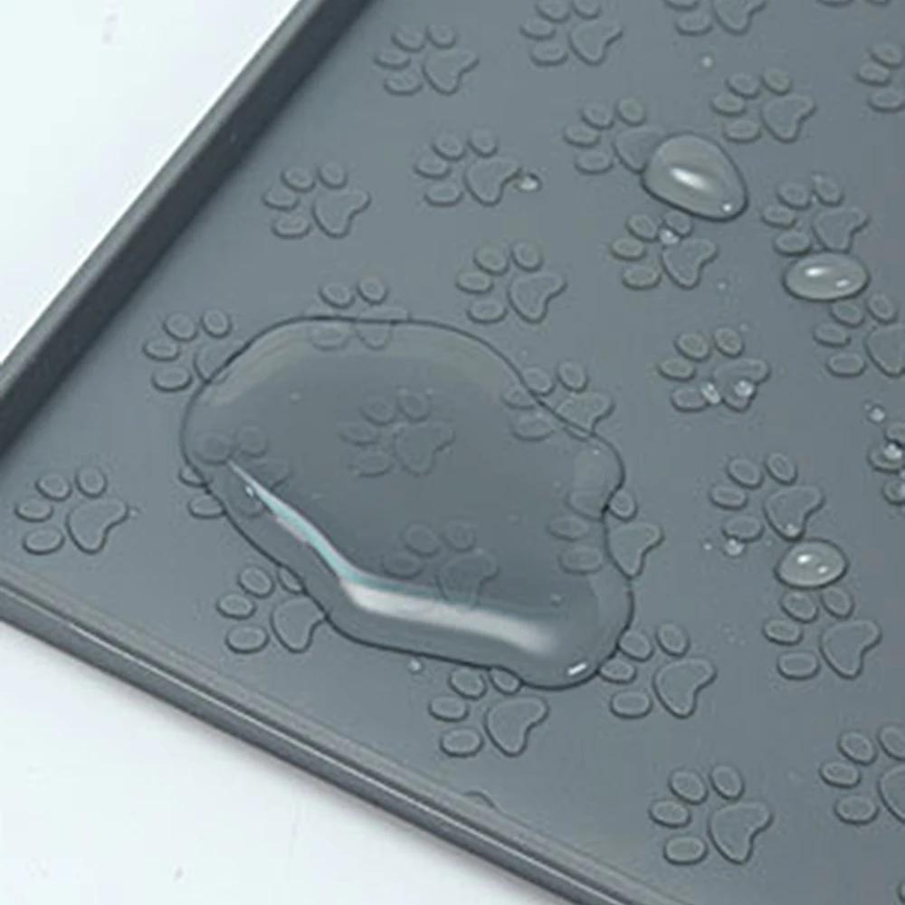 Pet Placemat Nonspill Easy To Clean Foldable Cat and Dog Feeding Mat Silicone Non-slip Waterproof Pet Mat