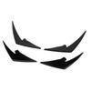 4pcs Front Bumper Splitter Fins ABS Light Weight Front Bumper Body Spoiler Canards Trim for M3 M4   G81 G82 G83