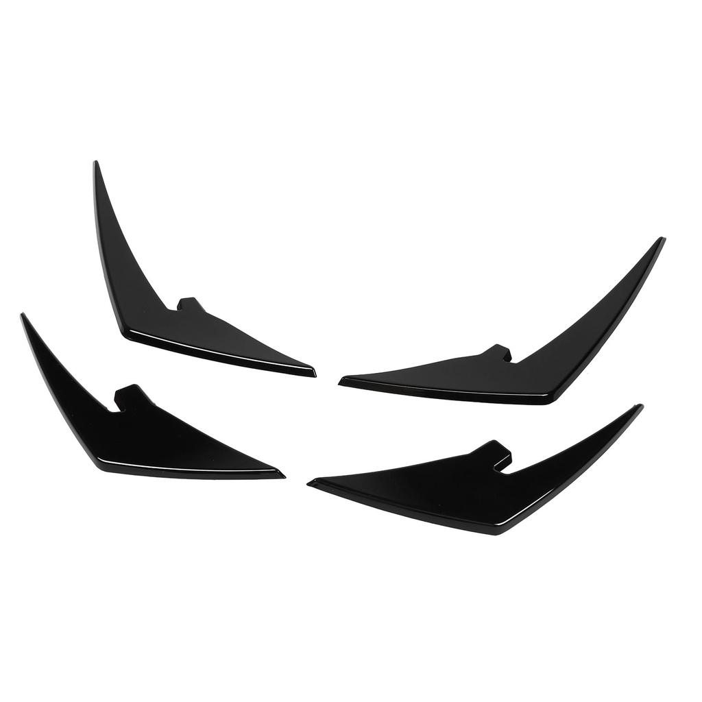4pcs Front Bumper Splitter Fins ABS Light Weight Front Bumper Body Spoiler Canards Trim for M3 M4   G81 G82 G83