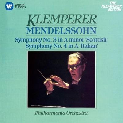 CD KLEMPERER PHILHARMONIA ORCHESTRA  Mendelssohn Symphony No. 3 Scotti WPCS23008 Warner Classics 2014 Japan ObiClassical Used