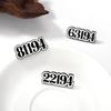 Stylish Geometric Number Brooch Pin For Fashionable Clothing And Accessories