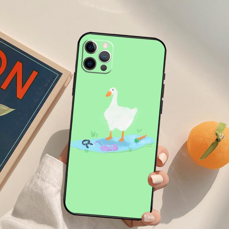 Untitled Goose Duck Game Funda Case For iPhone 16 15 14 Pro Max 11 12 13 Pro Max Mini XR 16 15 Plus 16e Phone Cover