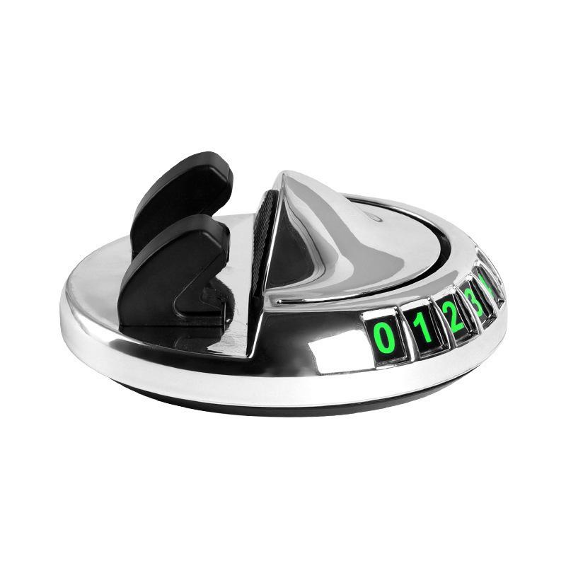 Car Phone & Sunglasses Holder with Parking Number Plate and Storage Organizer