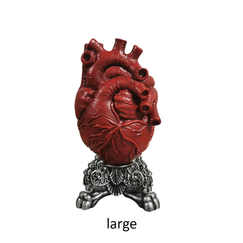 Anatomical Heart Shape Flower Vase Nordic Style Pot Dried Sculpture Desktop Plant for Home Decor Ornament Gifts