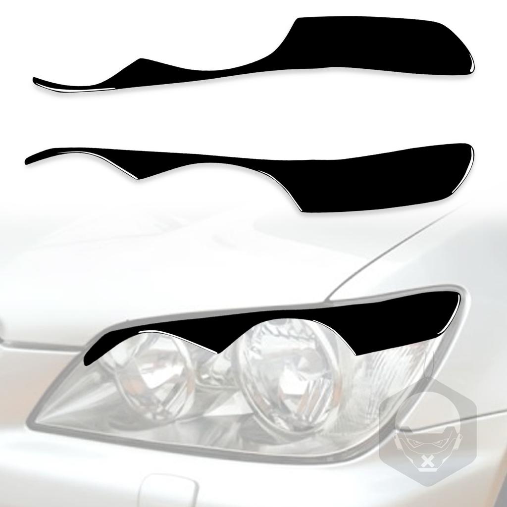 For Lexus IS300 IS200 RS200 Altezza 1998-2005 Accessories Car Black Plastic Rear Light Eyebrow Trim Sticker