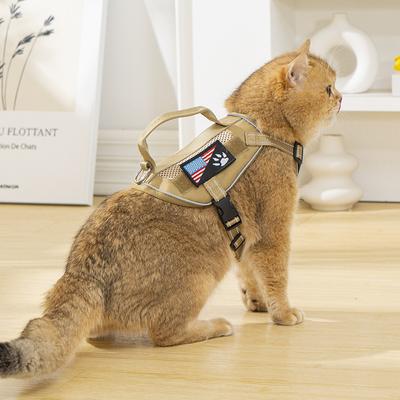 Katzen- und Hunde-Universal-Haustierleine, reflektierend und atmungsaktiv, Hundebrustgeschirr, bruchsichere Weste, Haustierbrustgurt