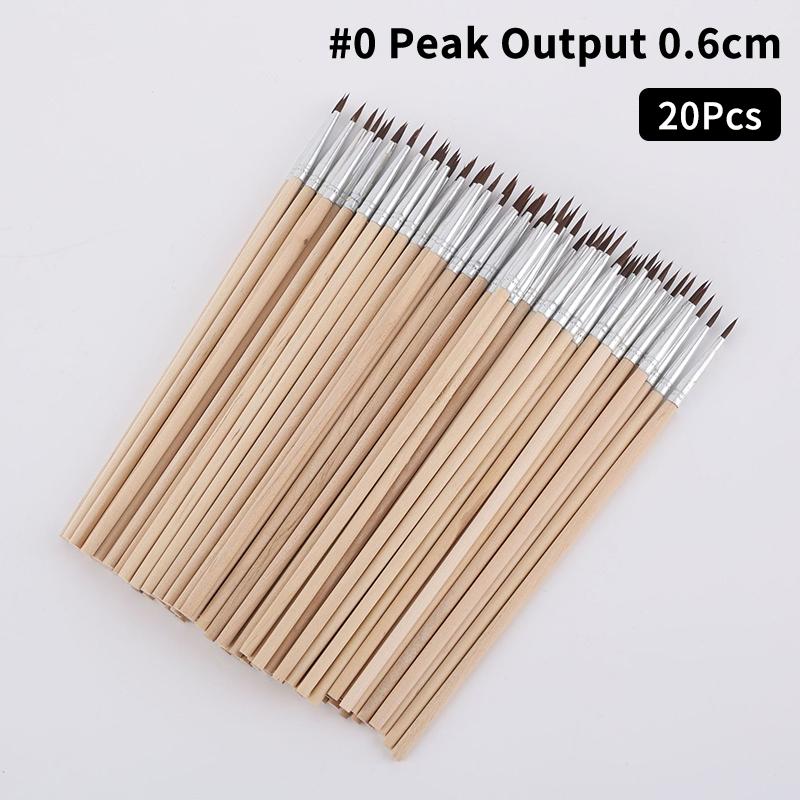 Artist Multifunction Brushes Set 20pcs Hook Line Pen Fine Detail for Watercolor Acrylic Oil Canvas Painting
