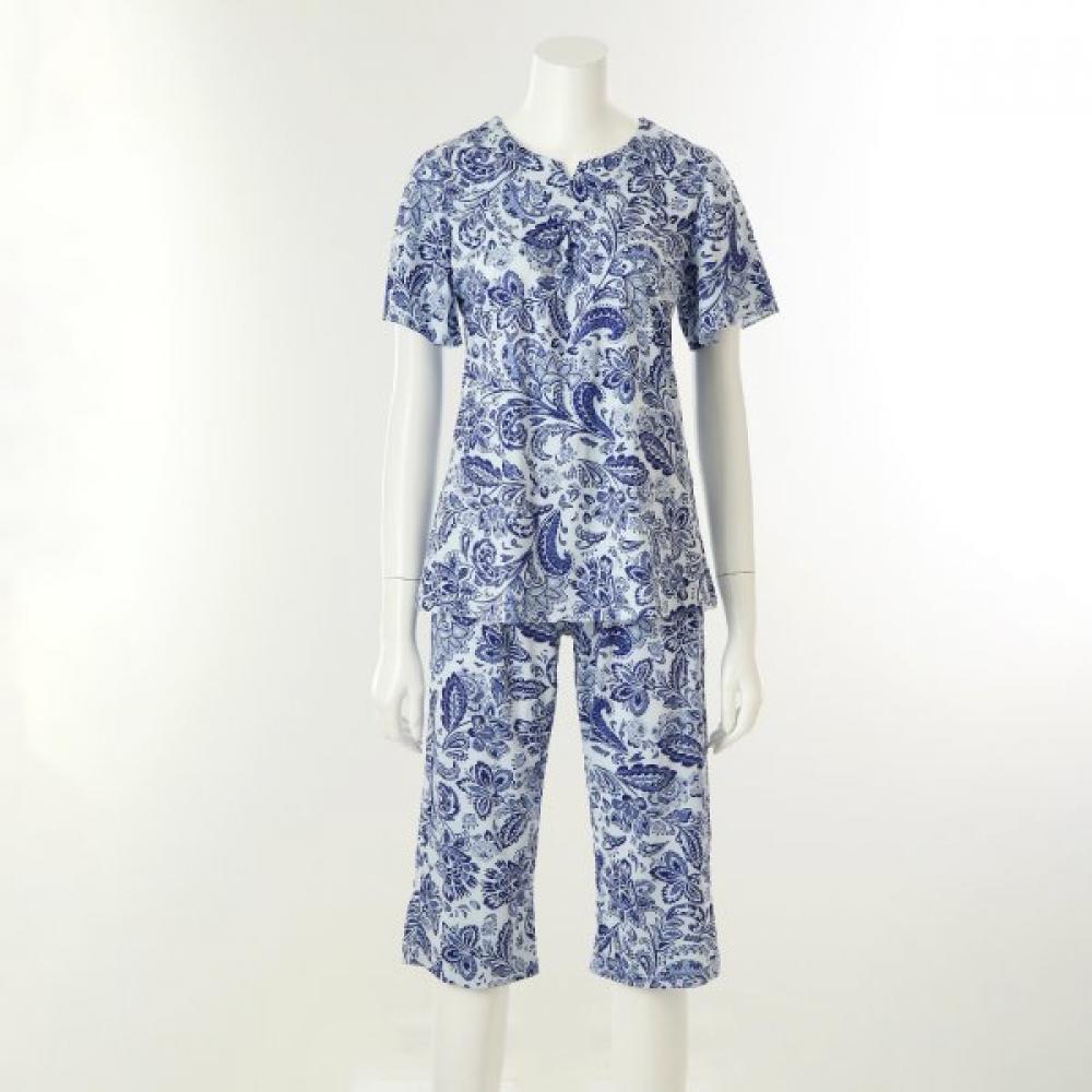 Wacoal Women Paisley Print Easy Wear Pajama Set Wpa859ws Wpa859wp 85(55)/90(55)