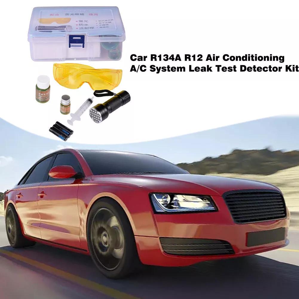 Auto UV Dye air conditioning leak Test Repair Fluorescent Tools kit Car Detection Repair R134a Refrigerant Leak Detection