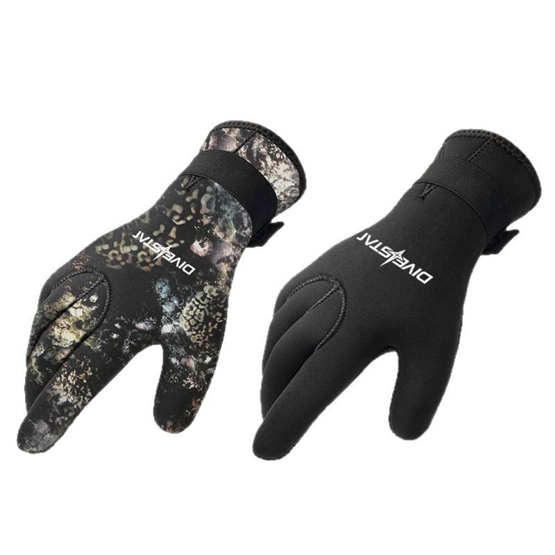 Spot 3mm Non-Slip Diving Gloves - Cut-Resistant, Warm, Wear-Resistant for Surfing, Snorkeling, Winter Swimming, and Fishing.