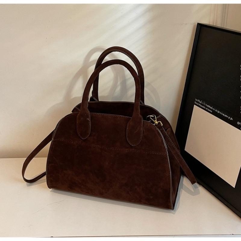 Small-scale Design Fashionable Hand-held Briefcase with Large Capacity, Genuine Leather Texture, Cross-body Bag