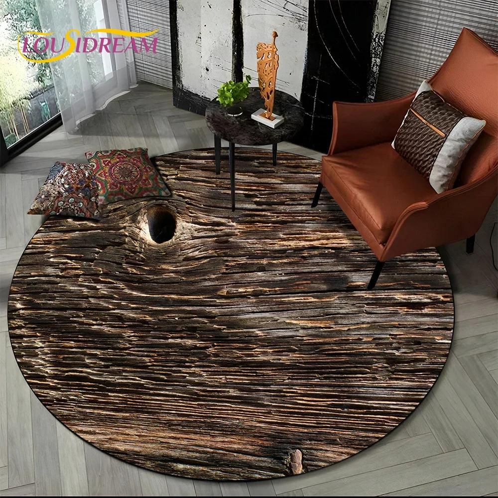 Latest 3D Color Wood Grain Lines Round Area Rug,Carpet Rug for Living Room Bedroom Sofa Child Playroom Decor,pet Non-slip Gift