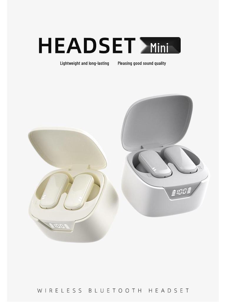 Compact Wireless Bluetooth Earbuds: Low Latency, Long Battery, Painless Fit - Ideal for Running & Music (Q92)