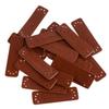 20 Pcs PU Leather Labels Handmade Embossed Tags DIY Sewing Embellishments Craft