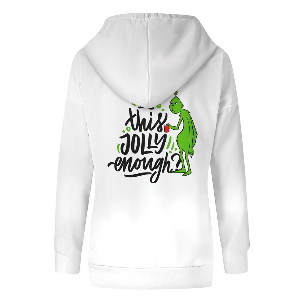 Women's Fashion Casual Long Sleeve Christmas Printed Sweatshirt