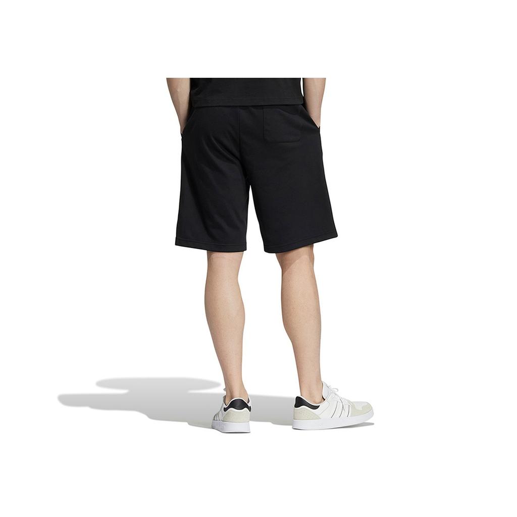 Adidas Letter Print Lace-Up Casual Shorts Men Shorts Black HD4675