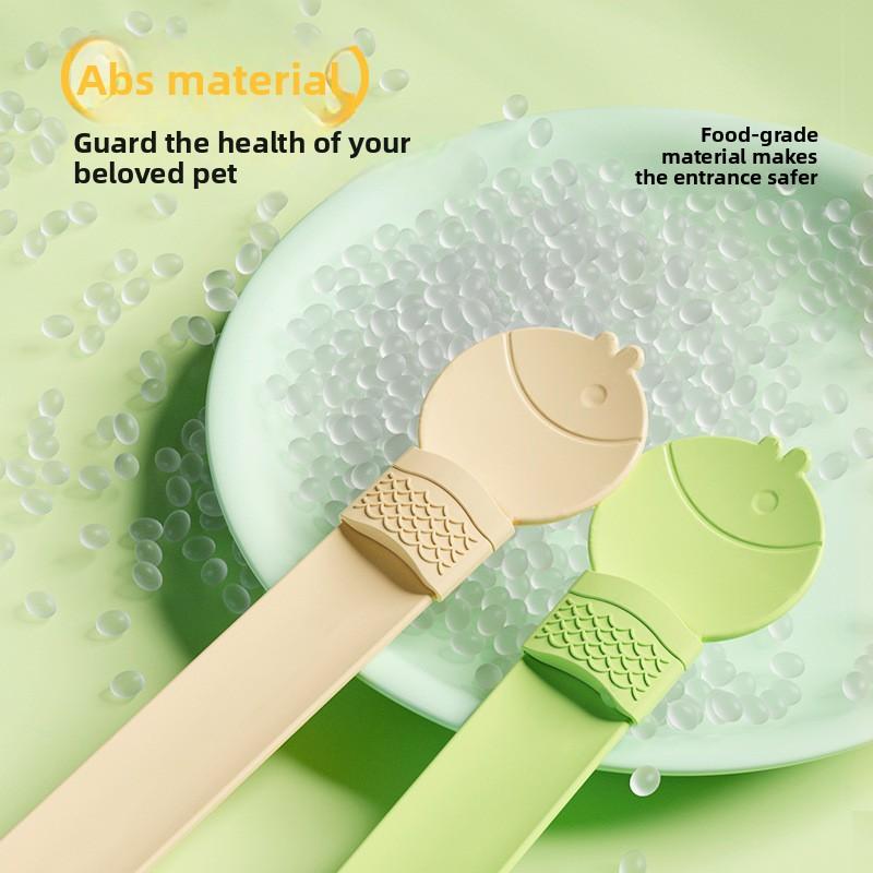 Pet Feeding Spoon, Small Fish Cat Stick, Squeeze Feeder, Pet Food Handle, Cat Supplies, Cat Food Spoon