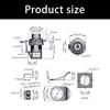 Plastic Press To Open Latches Elegant Black Push Button Lock Simple Installation Suitable for Boat Cabinets & Doors