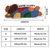 Faux Cashmere Rugs Christmas Decoration Rug Cartoon Dog Bedroom Carpet Rugs Imitation Cashmere Floor Mats Soft Non-slip Bath mat