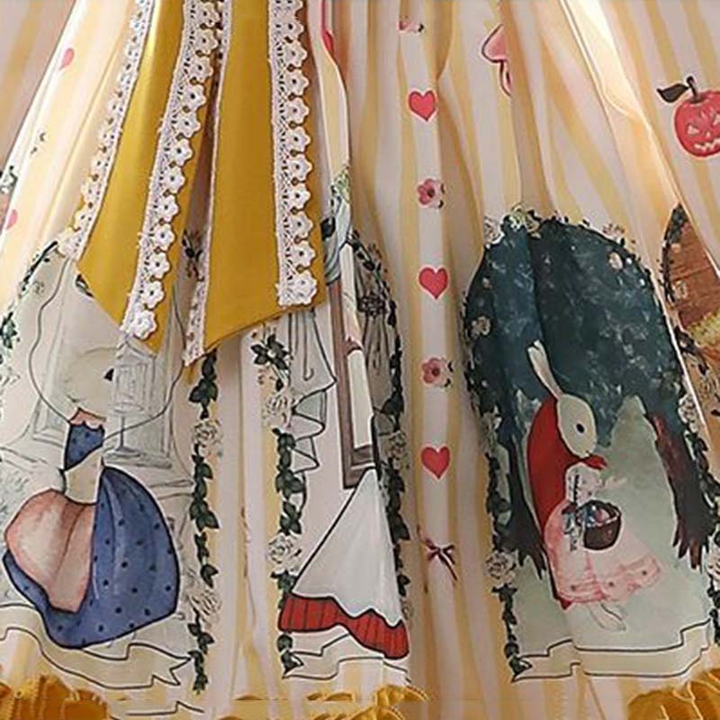 Lolita-Rock-Anzug, zweiteilig, Kleid + Kopfbedeckung, Märchen-Prinzessinnenkleid mit Puffärmeln, süße große Schleife, Spitze, süßes Loli-Kleid für Mädchen im europäischen Retro-Stil