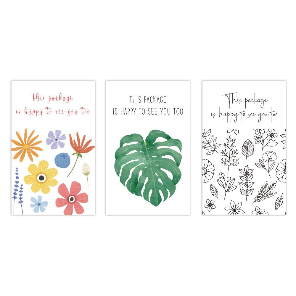 Bottle Custom Label Sticker Flowers Leaves Halloween X017