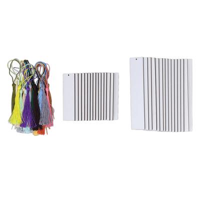 60 Pcs Sublimation Blanks Bookmark Double Sided Sublimation Blanks Products with Colorful Tassels