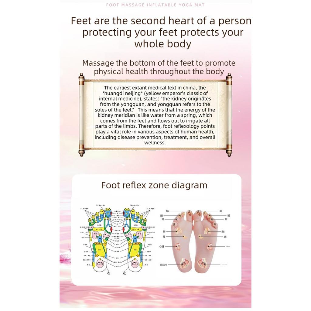 Massage Foot Pad Multi-Function Magnetic Acupressure Mat New Anti-Slip Home Inflatable Foot Roller Reflexology Massager