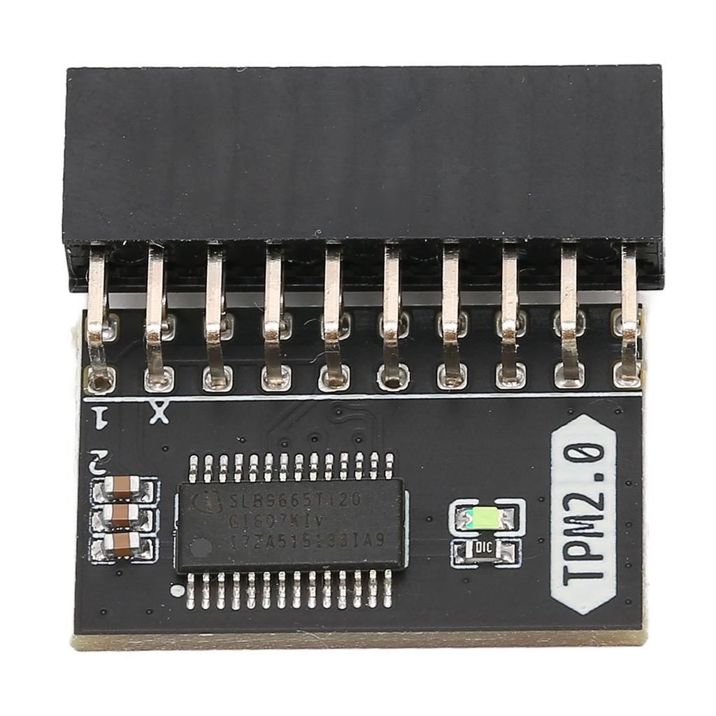 TPM 2.0 Encryption Security Module 20pin Strong Encryption TPM Processor Black TPM Module System Components for LPC PC