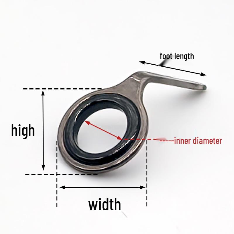 Stainless Steel Fishing Rod Guide Rings - DIY Accessories for Surf and Sea Rods