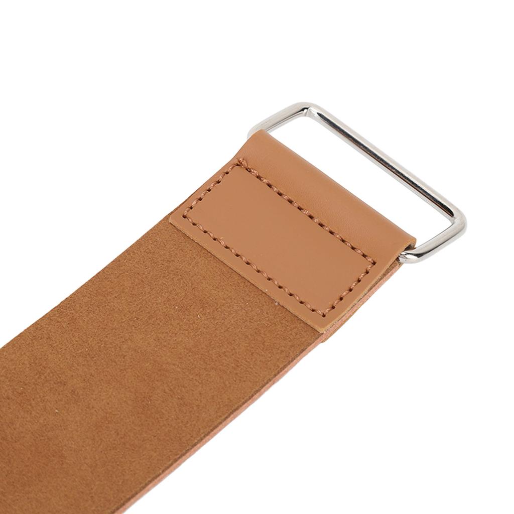 Razor Strop Synthetic Leather Convenient Professional Straight Sharpening Strap for Men Barber