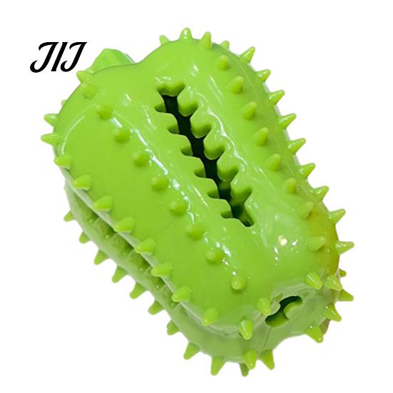Indestructible TPR Dog Toys Spiky Chili Chew Toy, Treat Dispenser Durable Interactive Rubber Toy for Teeth Cleaning, Mental Stimulation Slow Feeder