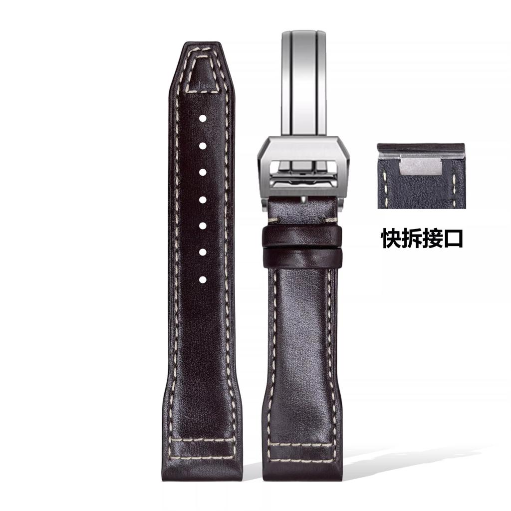 20mm 21mm Schnellwechsel-Armband für IWC Pilot Mark XVIII Le Petit Prince Spitfire Echts Leder Uhrenarmband Ersatz