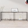 Day and Night - Day and Night Transparent Tempered Glass Console Table 220x35x75.5 Cm