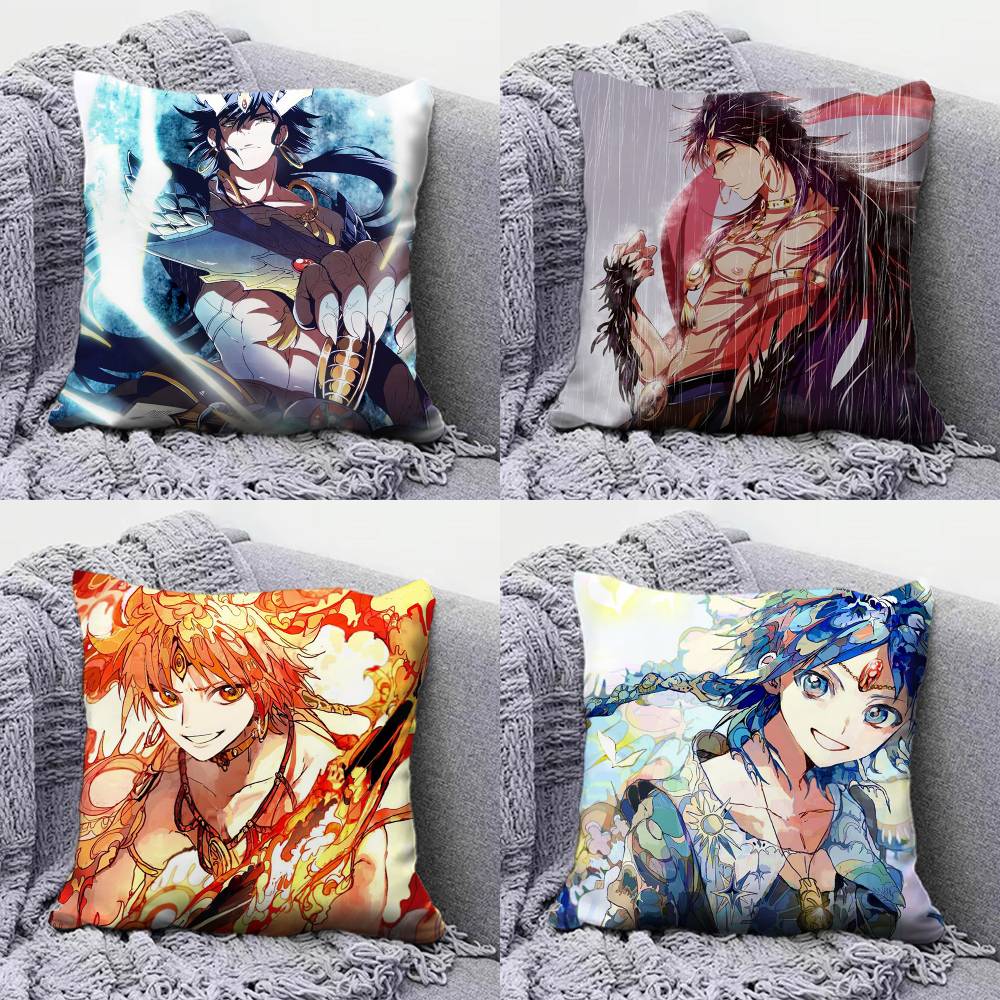 Magi The Labyrinth of Magic Anime Manga Pillow Covers Home Sofa Cushion Covers and Aecorative Custom