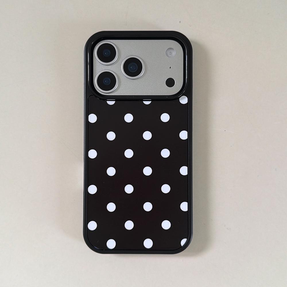 

Cute Retro Polka Dot Anime Girl Band Aid Bracket Phone Case for Iphone 14 15 16 17 Pro Max Air 13 Protective Shockproof Cover iPhone 13