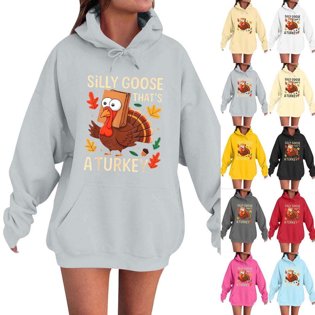 Women's Fashion Casual Long Sleeve Loose Printed Sweatshirt