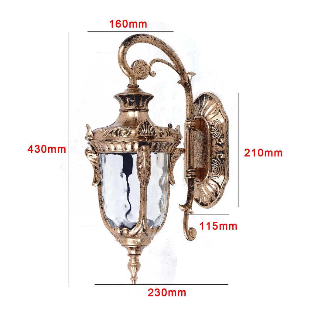 Outdoor Wall Sconce Light Waterproof Die-Cast Aluminum Lantern for Porch Garden Exterior 110V E26 outdoor lights