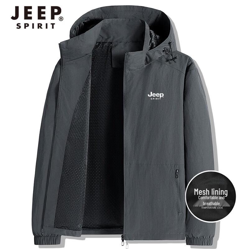 JEEP SPIRIT Men s Breathable Spring Autumn Jacket L