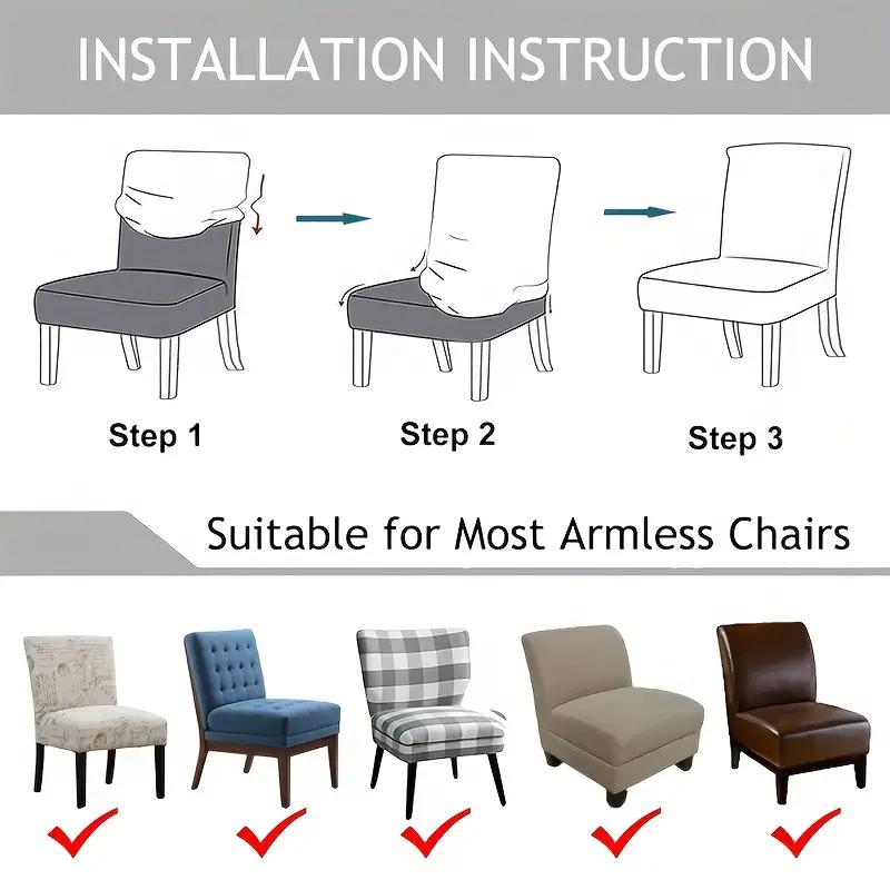 1PZ Coprisedia Accent a Quadri Senza Braccioli Nordic Stretch Coprisofà Singolo Anti-sporco Antiscivolo Coprisedia Grasso per Bar Hotel