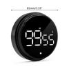 Visuell roterande timer med LED-digital display Digital kökstimer Nedräkning Uppräkningstimer Justerbar volym