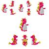 Dragon Fruit Macaroon Pitaya Dinosaur Plush Toy Soft Stuffed Doll For Kids